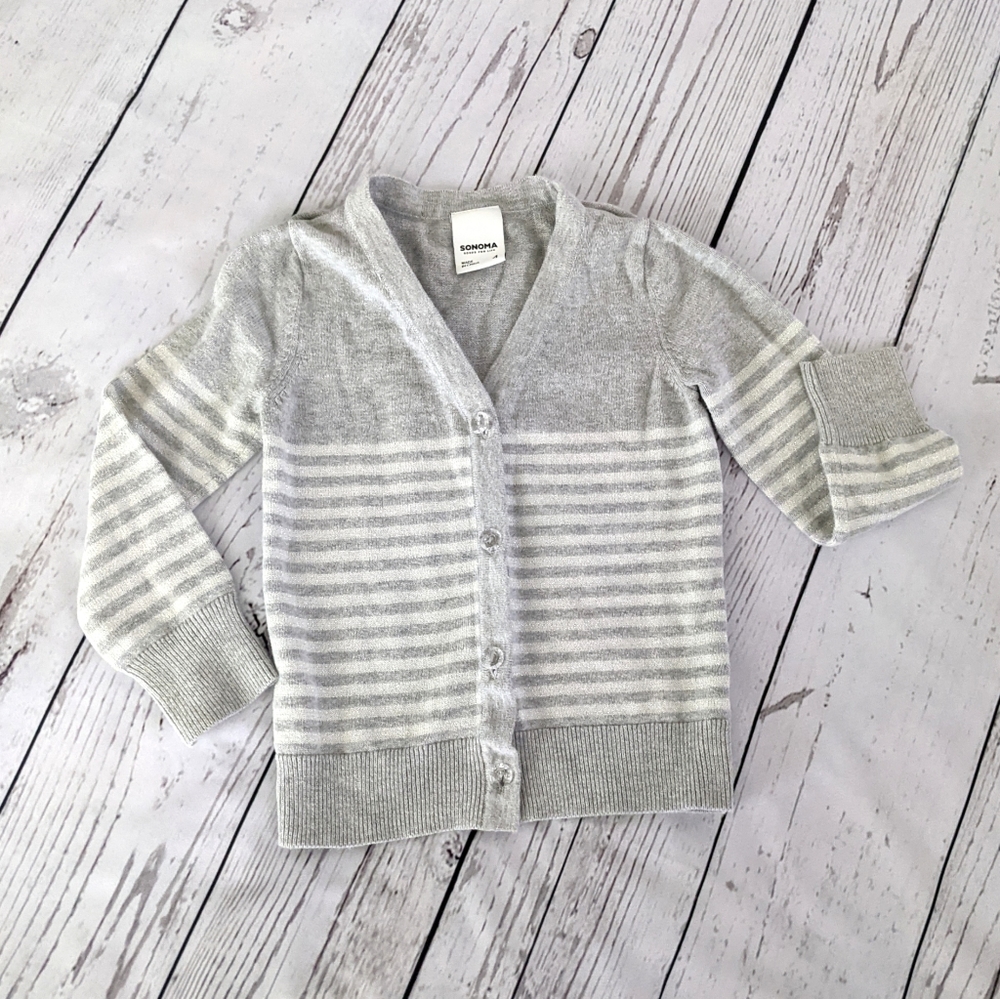 Crystal Button Sweater, Sonoma sz 4